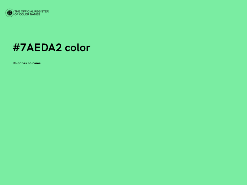 #7AEDA2 color image