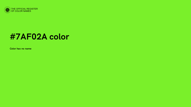#7AF02A color image
