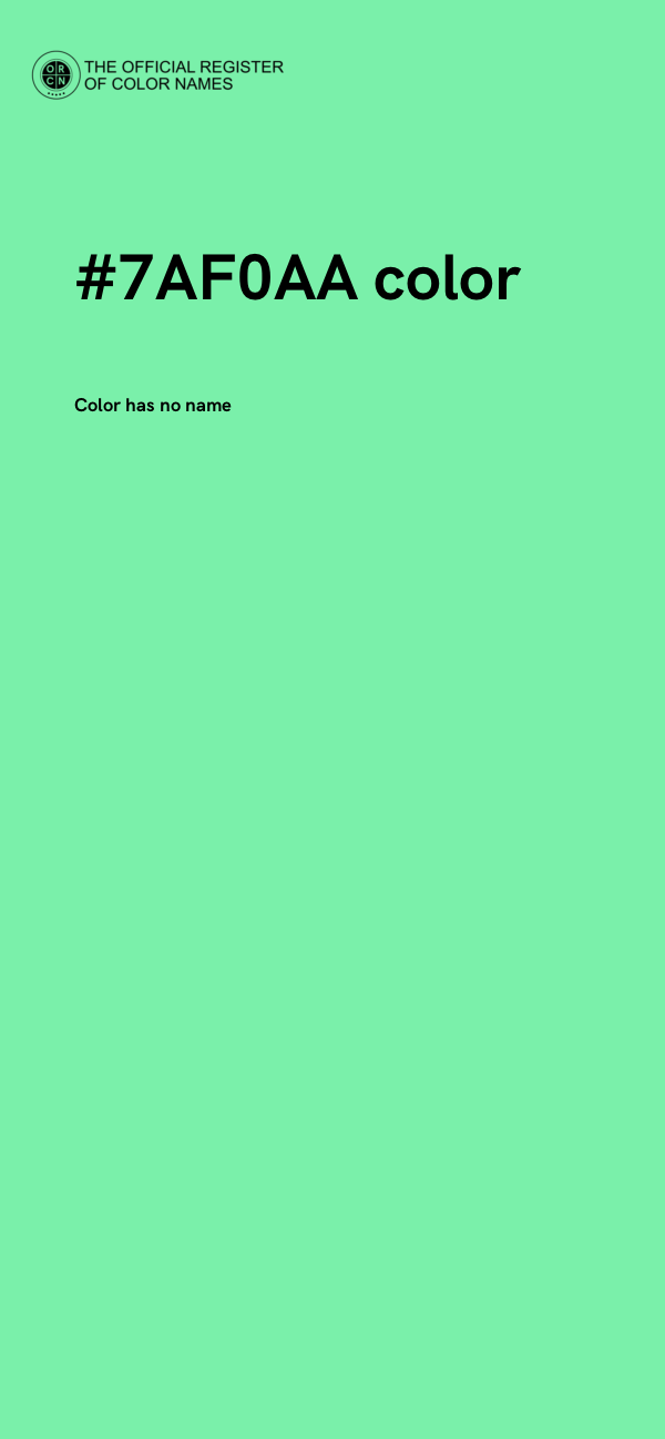 #7AF0AA color image