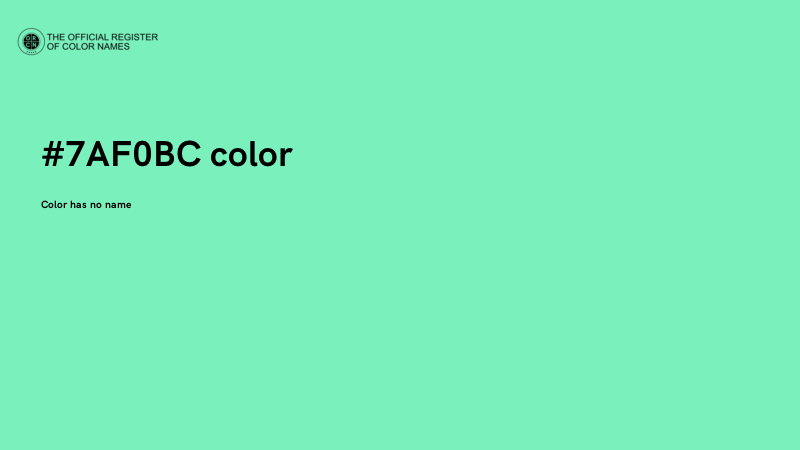 #7AF0BC color image