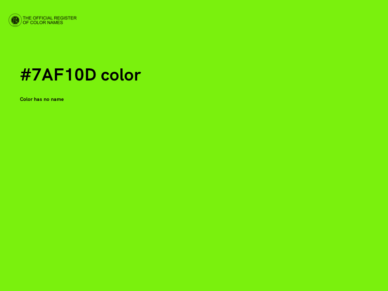 #7AF10D color image