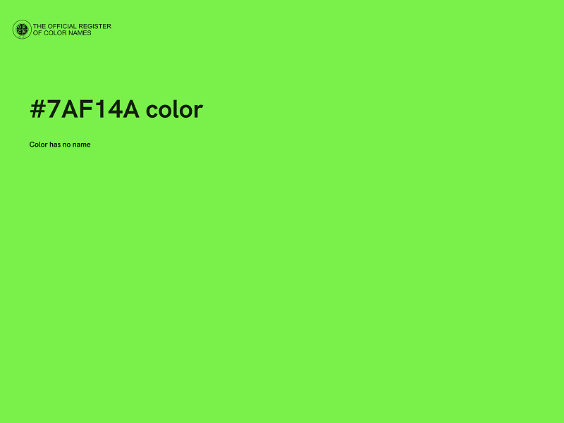 #7AF14A color image