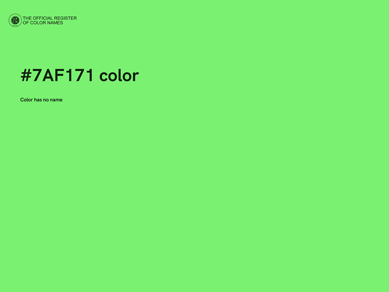 #7AF171 color image