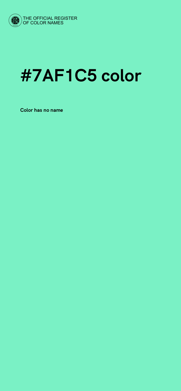 #7AF1C5 color image