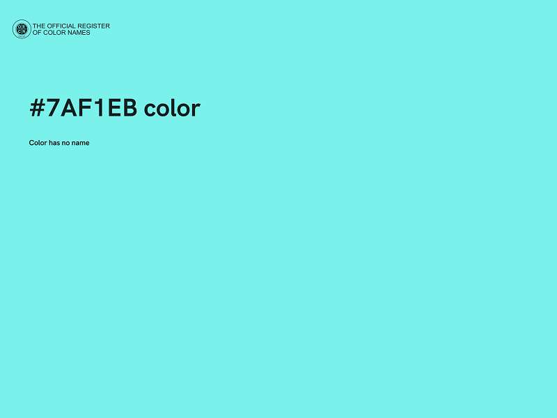 #7AF1EB color image