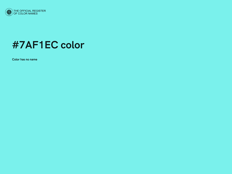 #7AF1EC color image