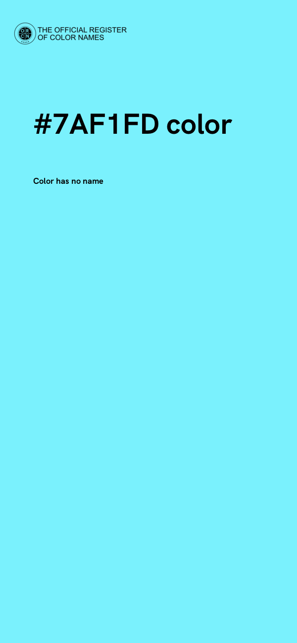 #7AF1FD color image