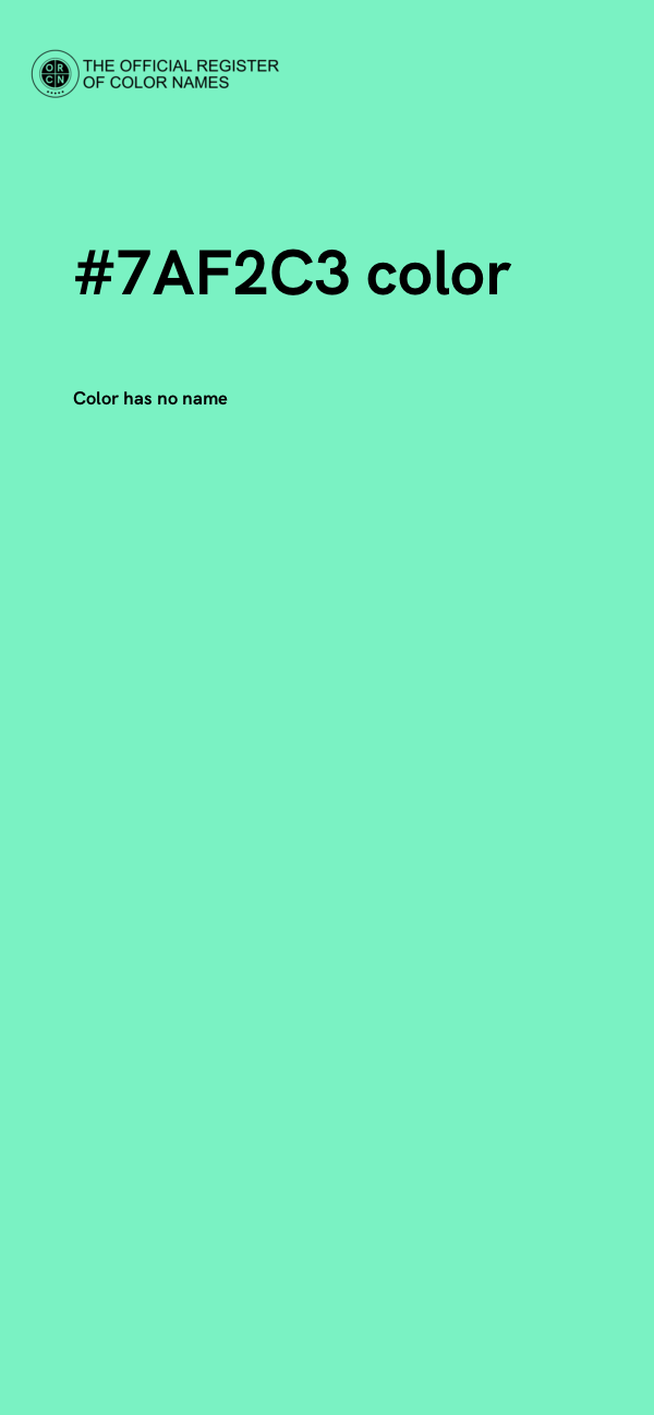 #7AF2C3 color image