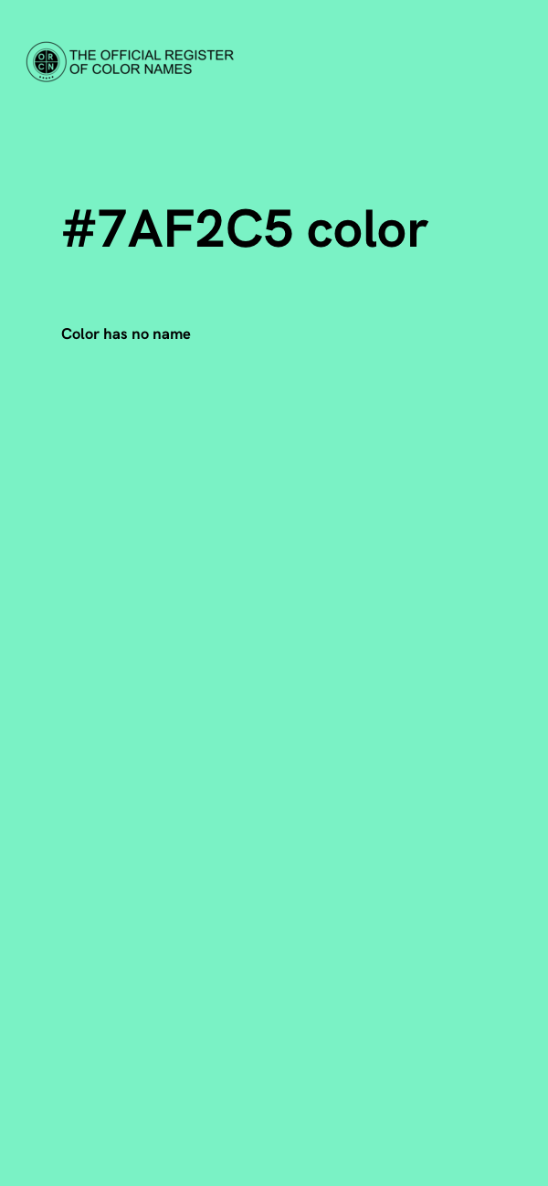 #7AF2C5 color image