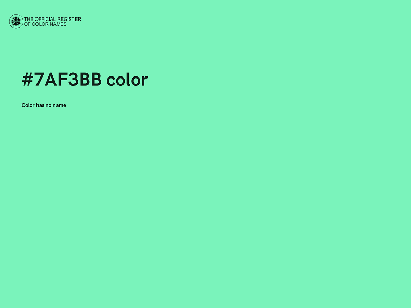 #7AF3BB color image