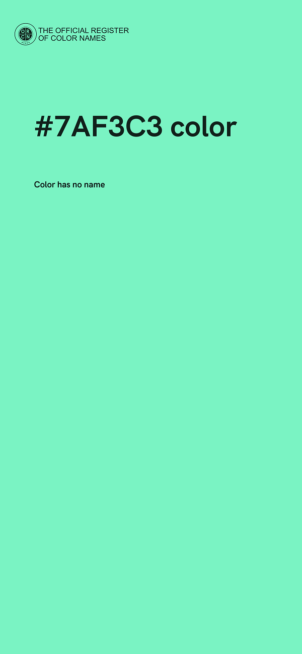 #7AF3C3 color image