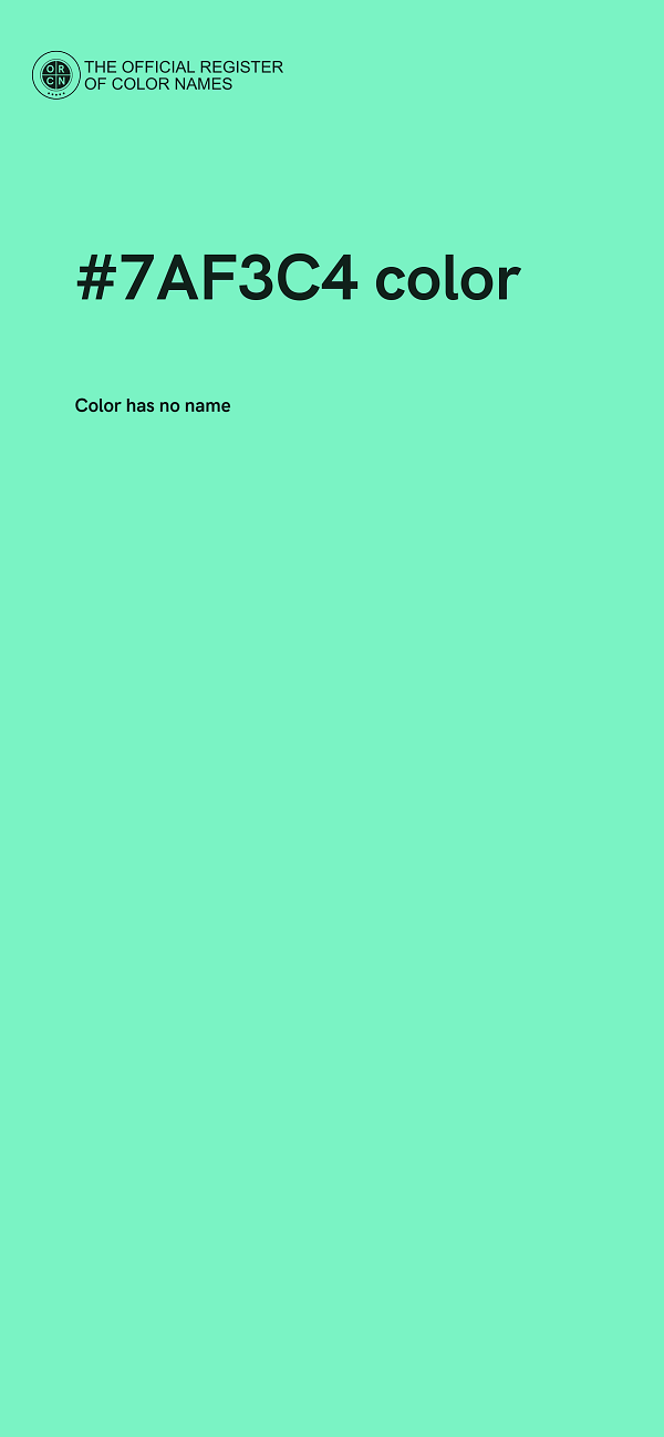 #7AF3C4 color image