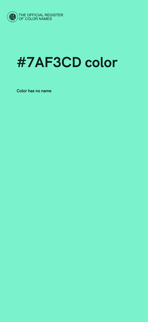 #7AF3CD color image