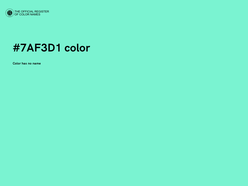 #7AF3D1 color image