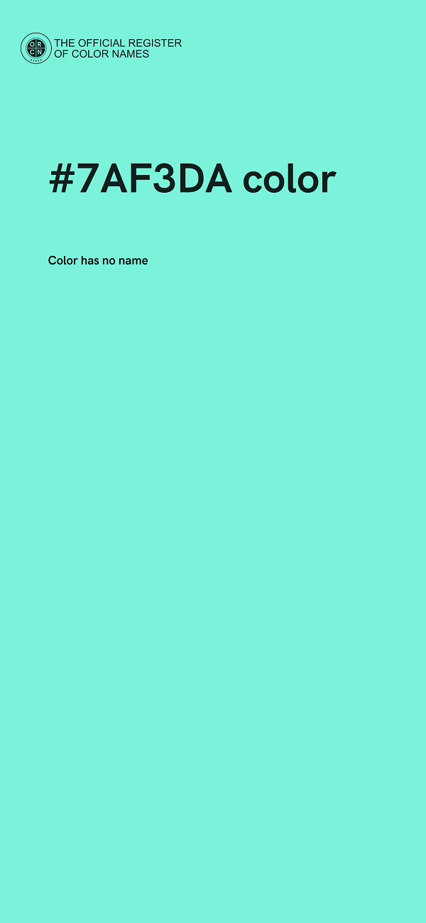 #7AF3DA color image