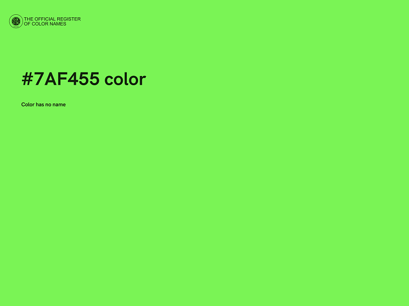 #7AF455 color image