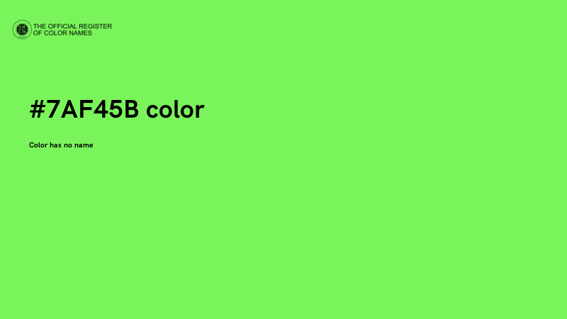 #7AF45B color image