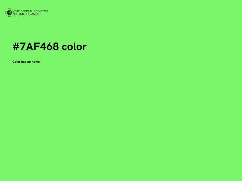 #7AF468 color image