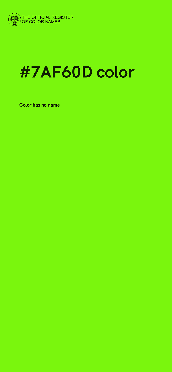 #7AF60D color image