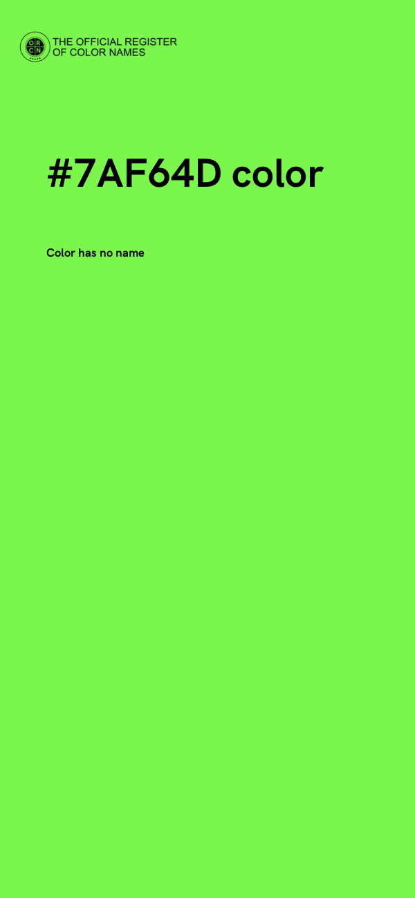 #7AF64D color image