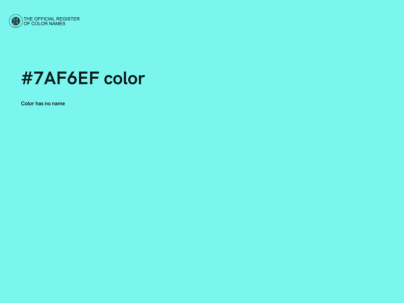 #7AF6EF color image