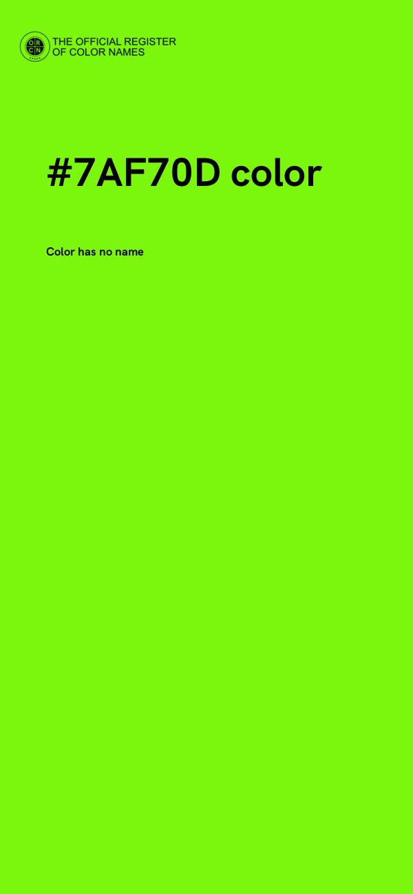 #7AF70D color image