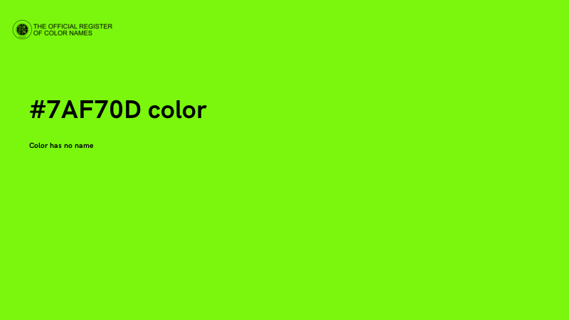 #7AF70D color image