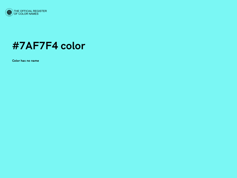 #7AF7F4 color image