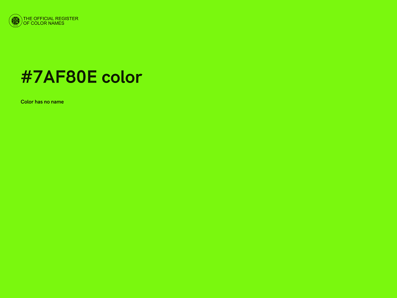 #7AF80E color image