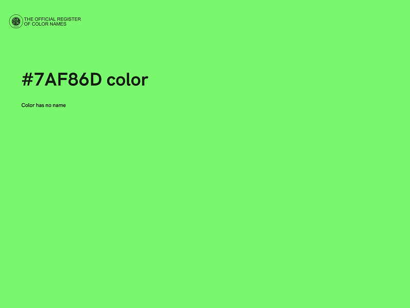 #7AF86D color image