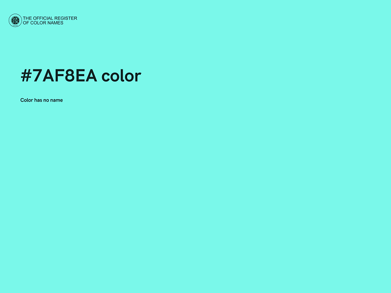 #7AF8EA color image