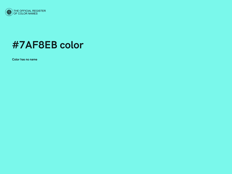 #7AF8EB color image