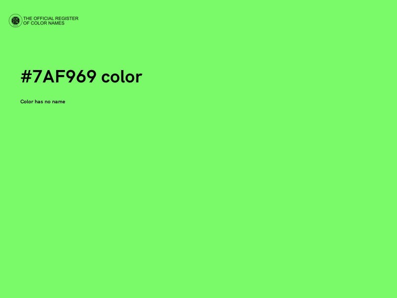 #7AF969 color image