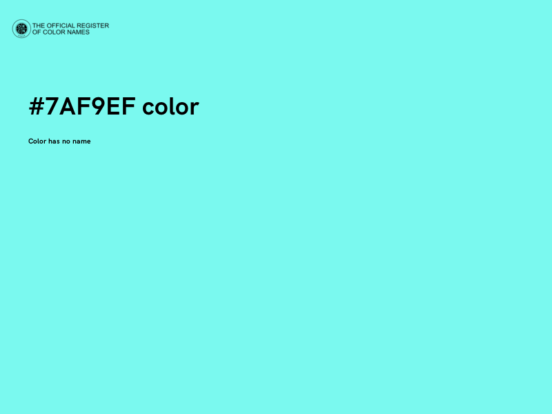 #7AF9EF color image