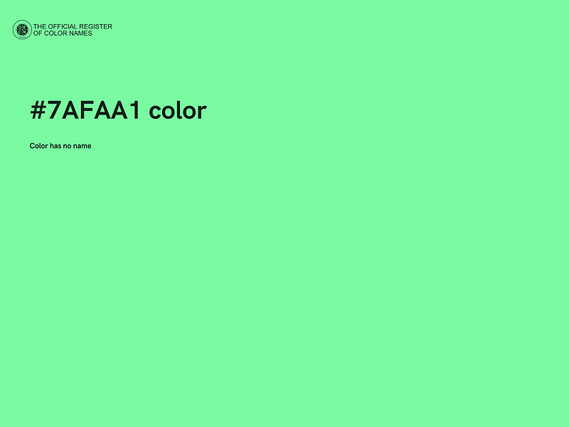 #7AFAA1 color image