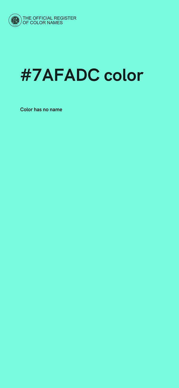 #7AFADC color image