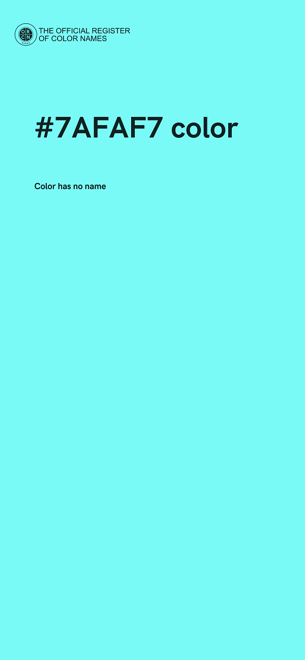 #7AFAF7 color image