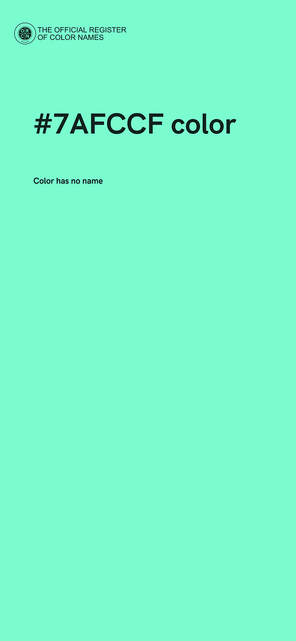 #7AFCCF color image