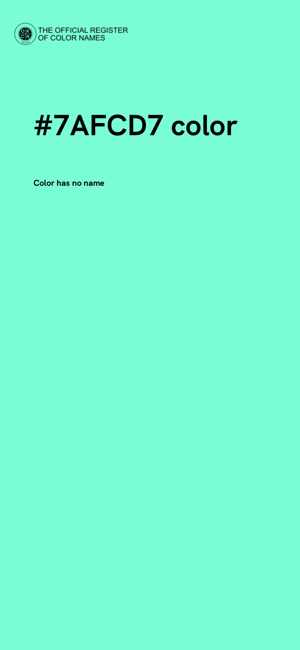 #7AFCD7 color image