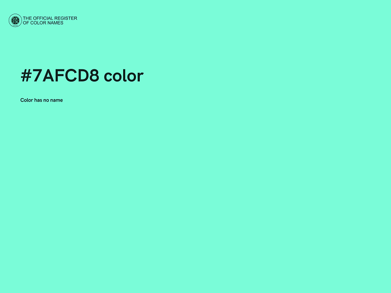 #7AFCD8 color image