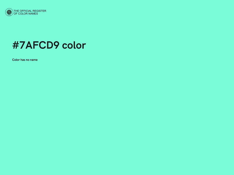 #7AFCD9 color image