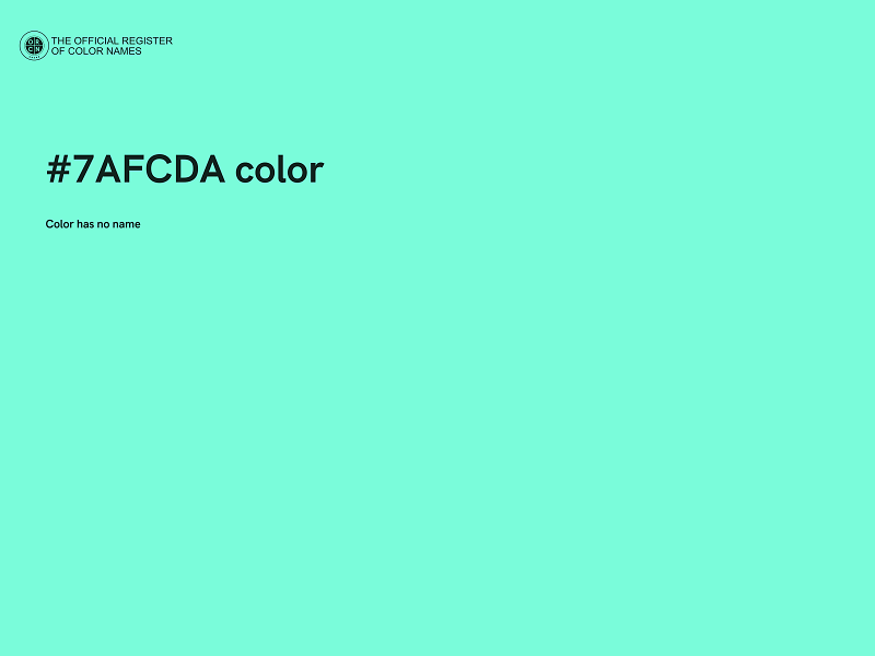 #7AFCDA color image