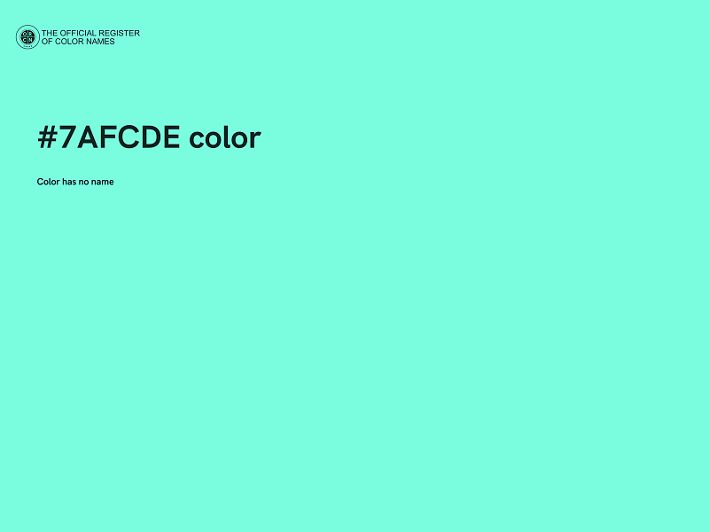 #7AFCDE color image