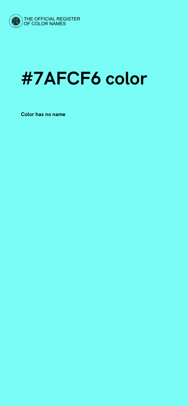 #7AFCF6 color image
