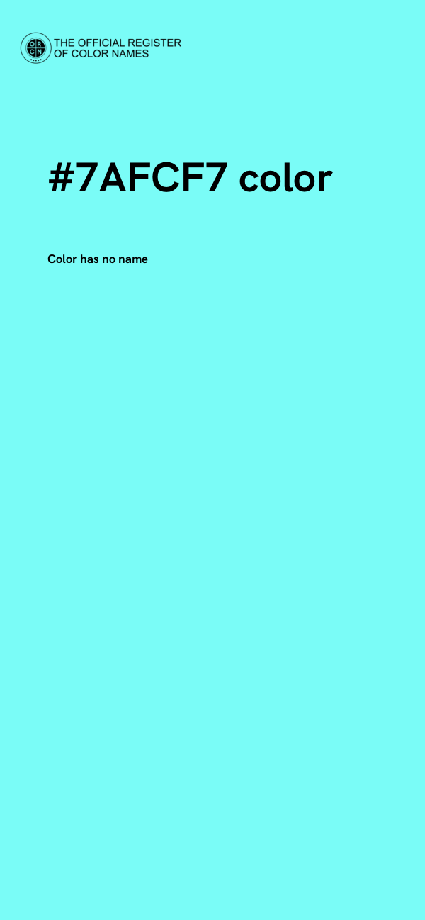 #7AFCF7 color image