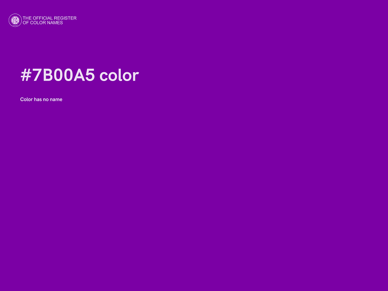 #7B00A5 color image