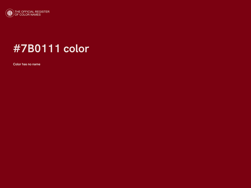 #7B0111 color image