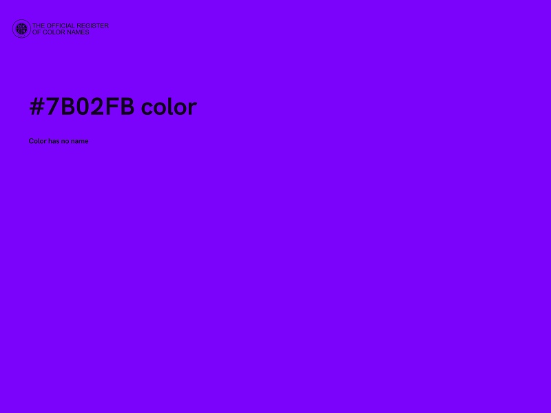 #7B02FB color image