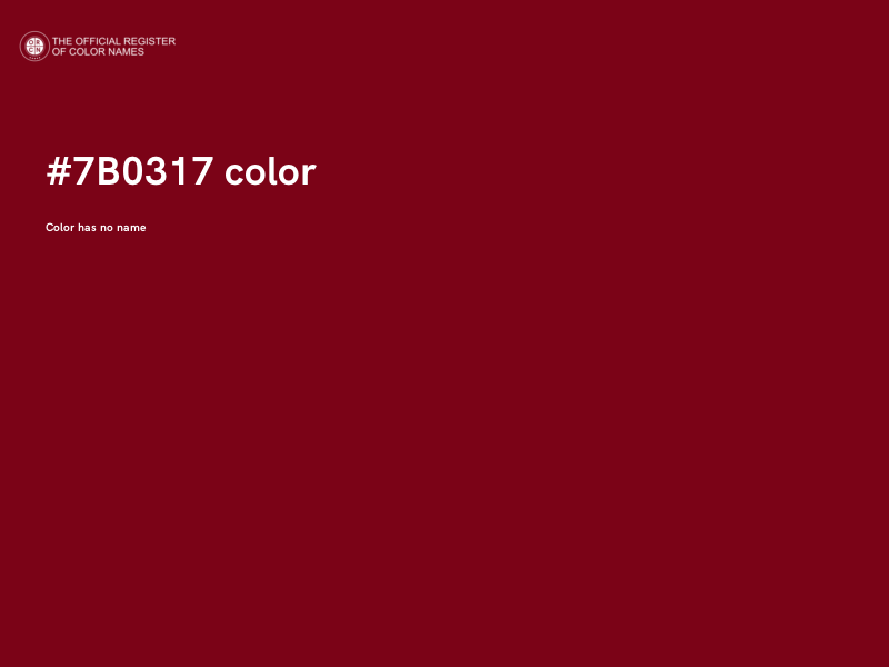 #7B0317 color image