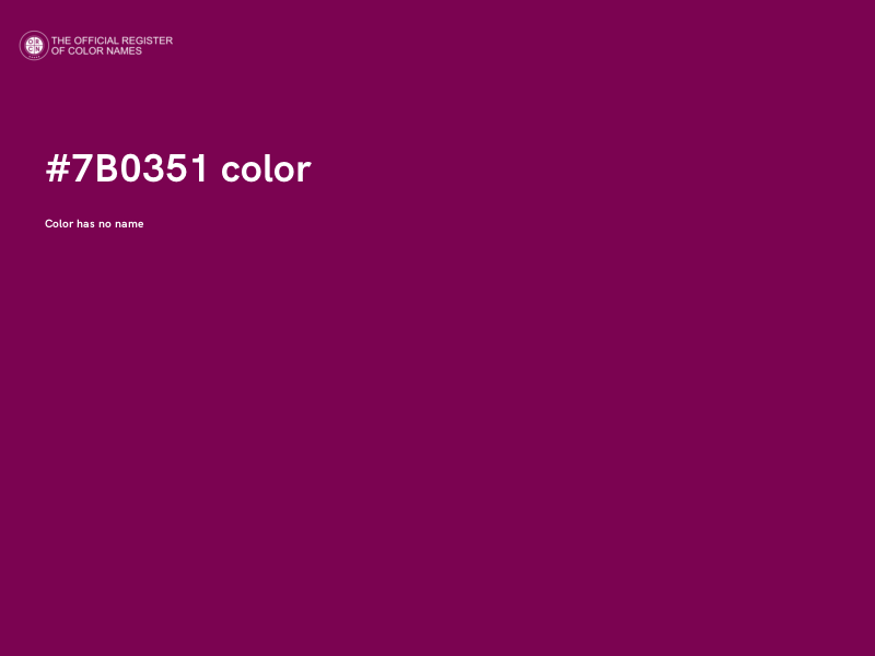 #7B0351 color image